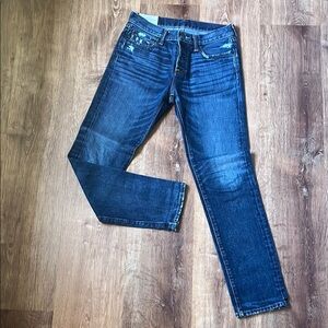 Abercrombie & Fitch Men's Straight Jeans - Dark Blue